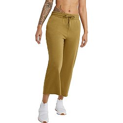 Champion Women's French Terry Wide-Leg Cropped Pants