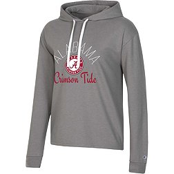 Champion Women's Alabama Crimson Tide Gray French Terry Cropped Pullover Hoodie