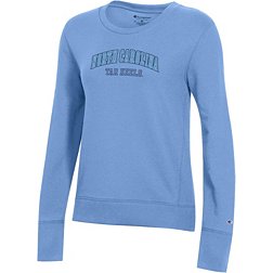 Champion Women's North Carolina Tar Heels Carolina Blue Pullover Crew Sweatshirt