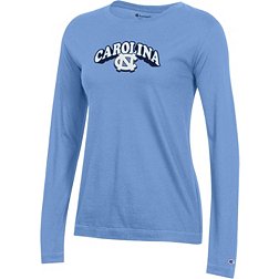 Champion Women's North Carolina Tar Heels Carolina Blue Logo Long-Sleeve T-Shirt