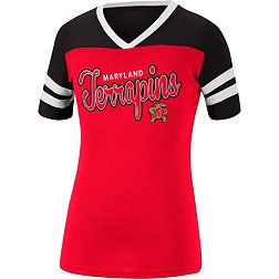 Colosseum Girl's Maryland Terrapins Red Flying Dutchman T-Shirt