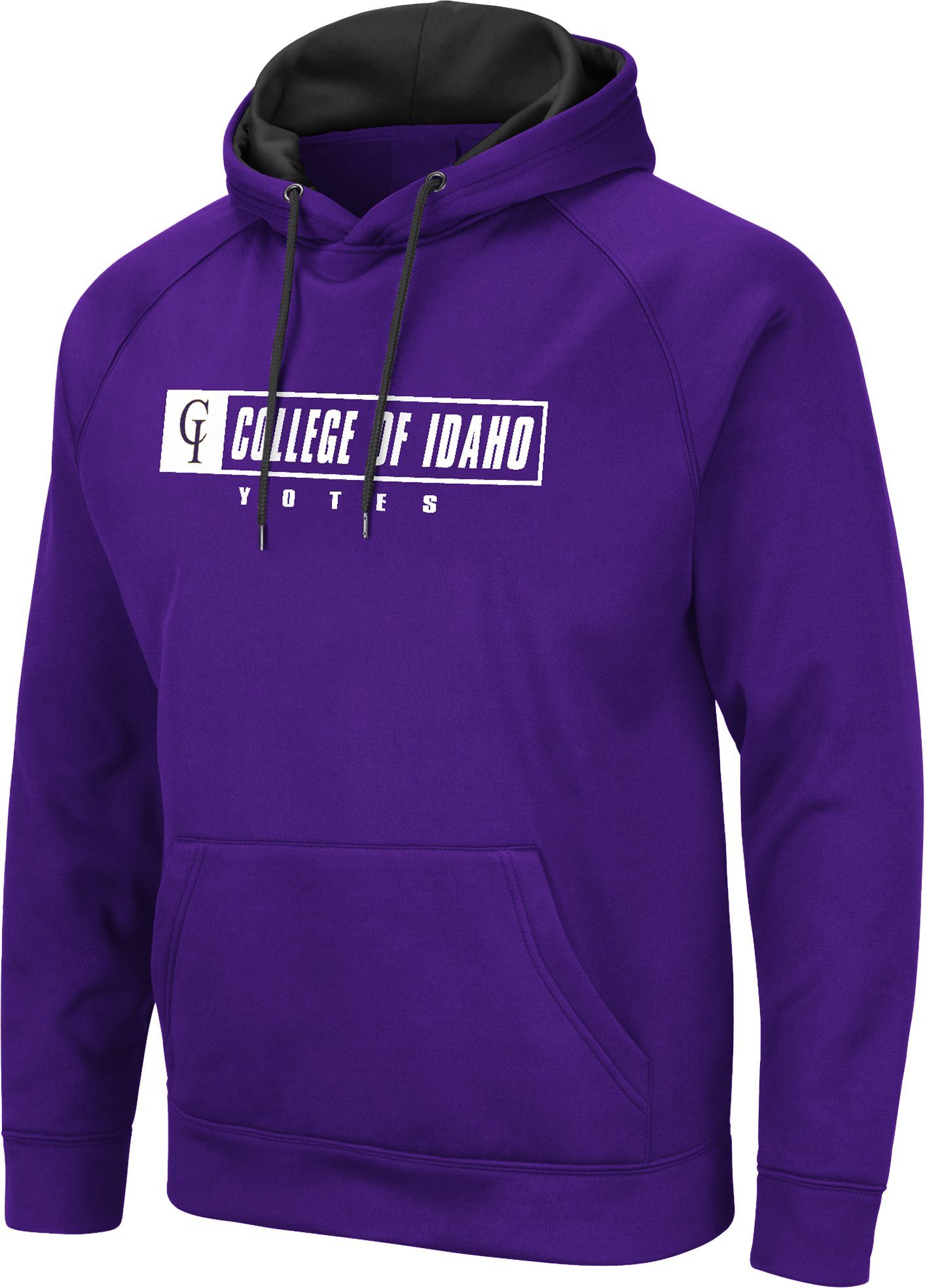 Colosseum Men's College of Idaho Yotes Purple Hoodie