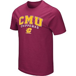 Colosseum Men's Central Michigan Chippewas Maroon T-Shirt