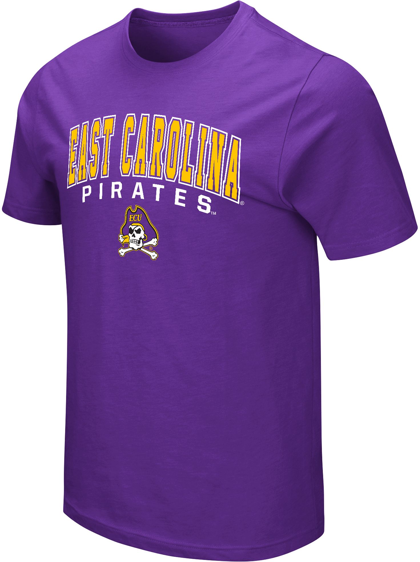Colosseum Men's East Carolina Pirates Purple T-Shirt