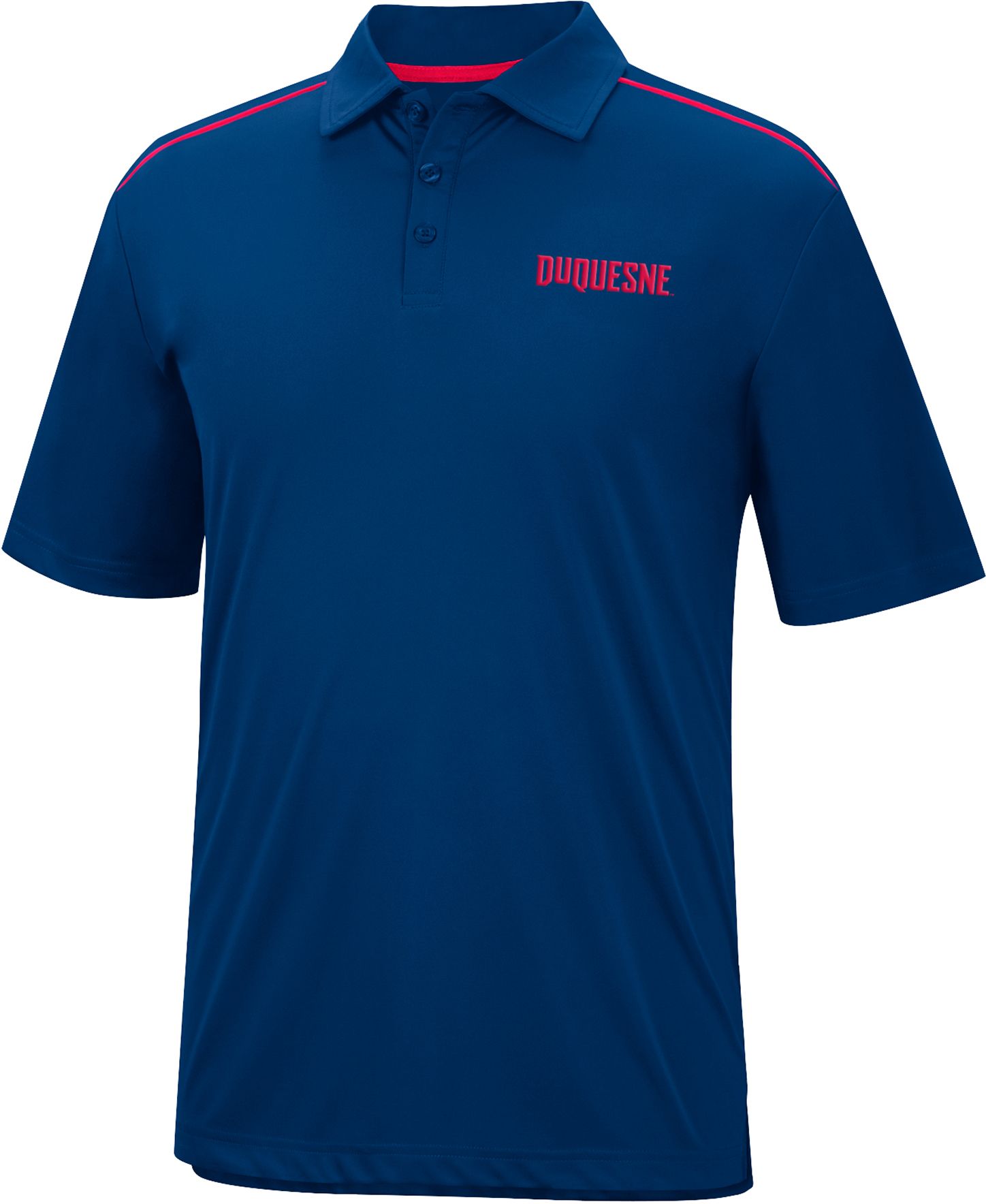 Colosseum Men's Duquesne Dukes Blue Polo