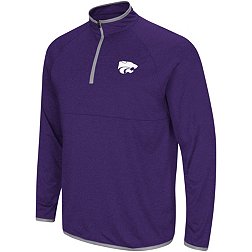 Colosseum Men's Kansas State Wildcats Purple Rival 1/4 Zip Jacket