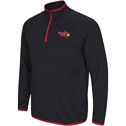 Colosseum Men's Illinois State Redbirds Red Rival 1/4 Zip Jacket