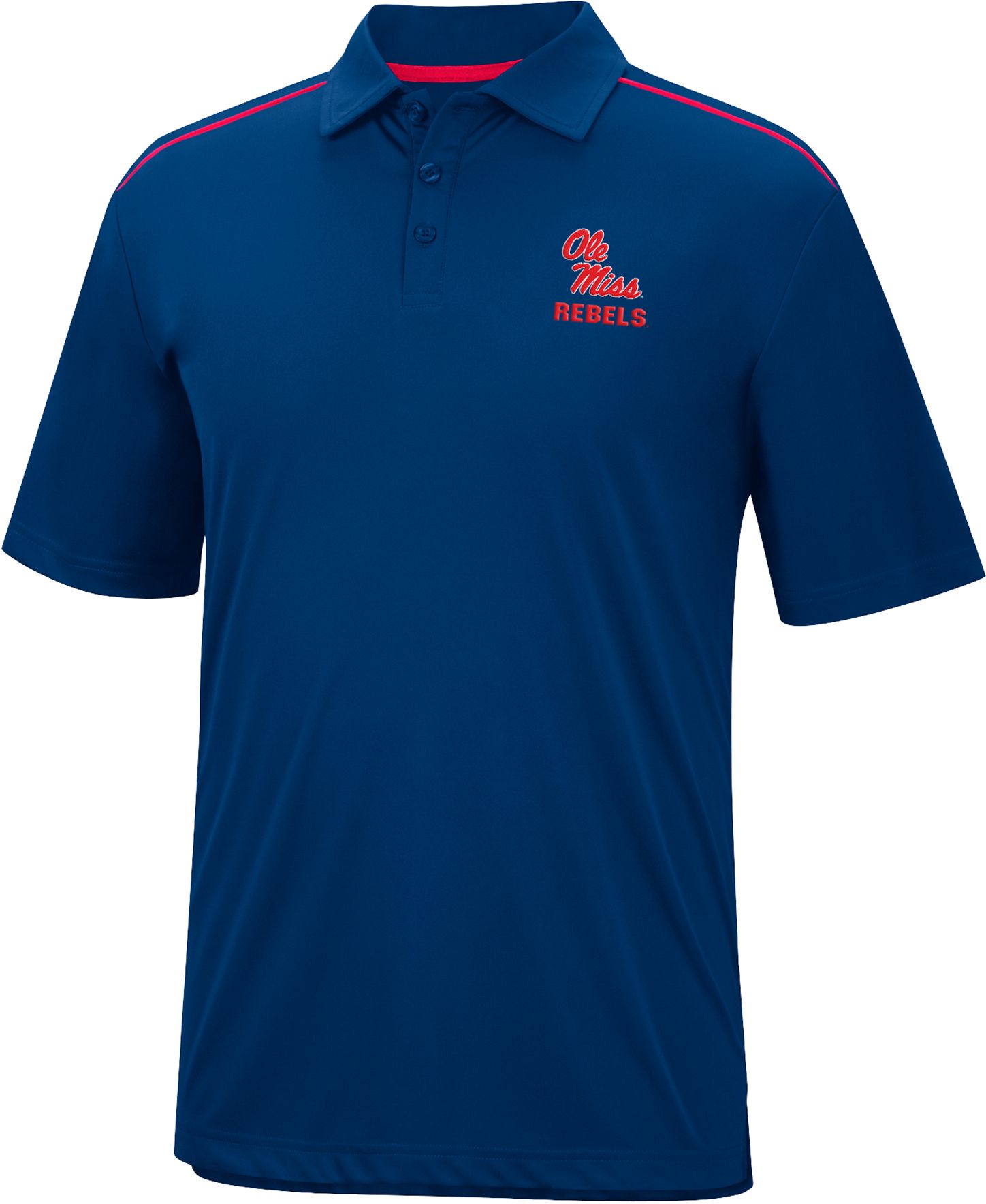 Colosseum Men's Ole Miss Rebels Blue Polo