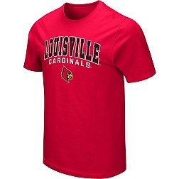 Colosseum Men's Louisville Cardinals Cardinal Red T-Shirt