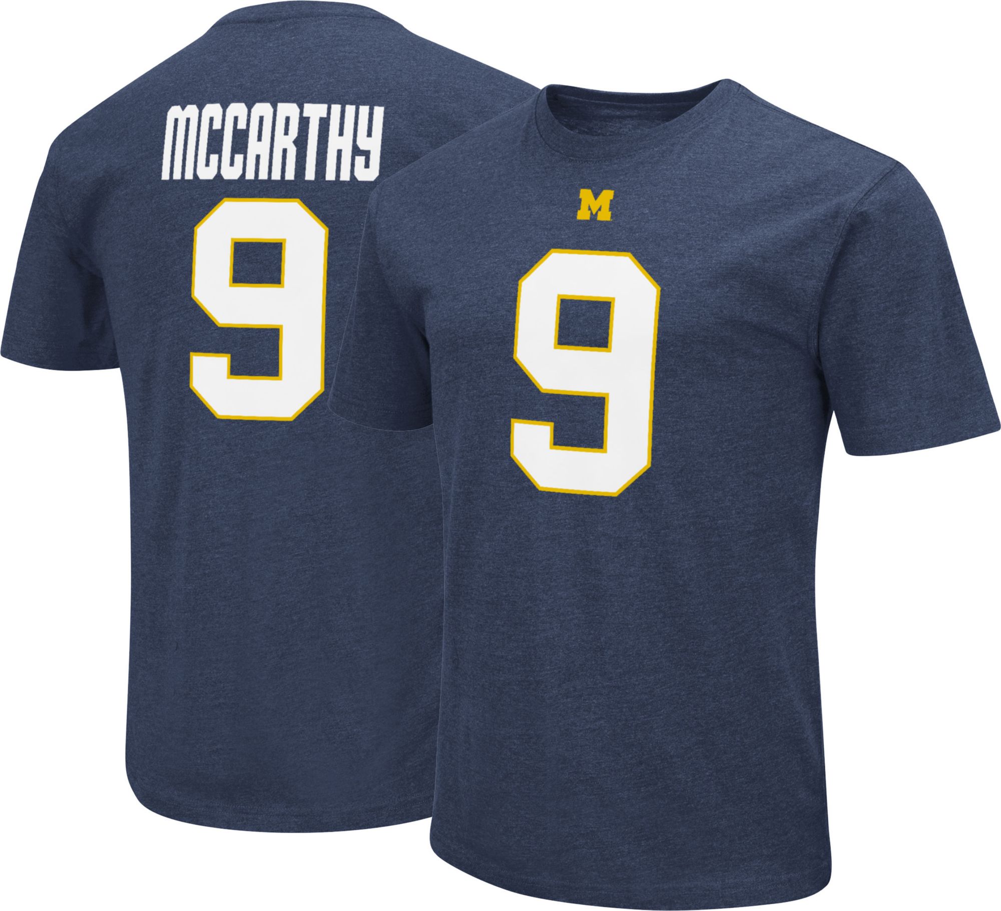 Colosseum Men's Michigan Wolverines J.J. McCarthy #9 Navy T-Shirt