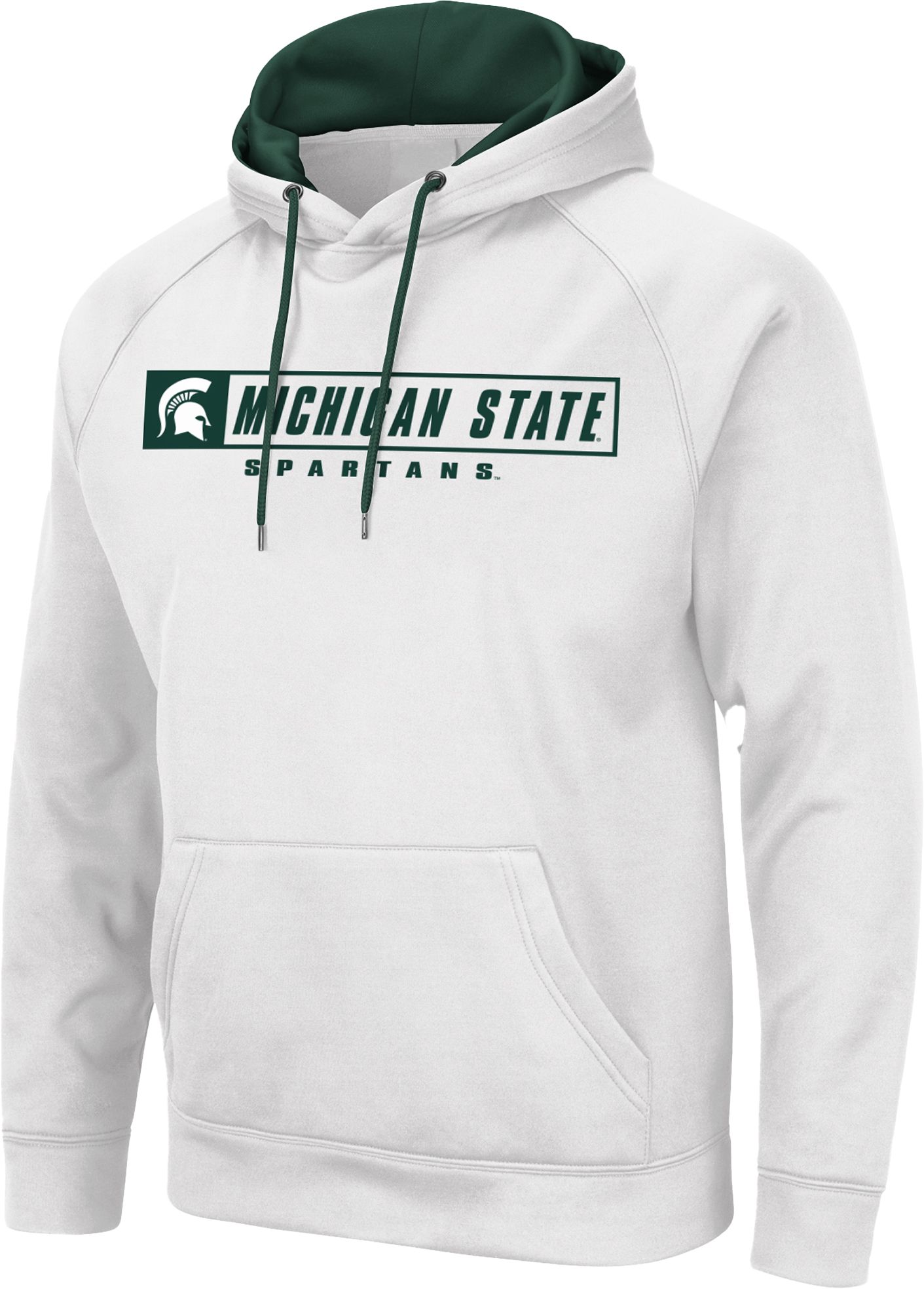 Colosseum Men's Michigan State Spartans White Hoodie