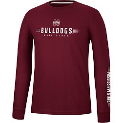 Colosseum Men's Mississippi State Bulldogs Maroon Spackler Longsleeve T-Shirt