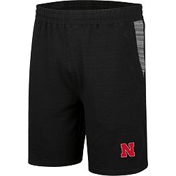 Colosseum Men's Nebraska Cornhuskers Black Thunder Fleece Shorts
