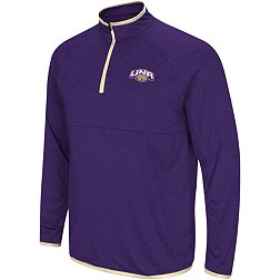 Colosseum Men's North Alabama  Lions Purple Rival 1/4 Zip Jacket
