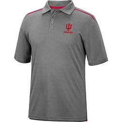 Colosseum Men's Indiana Hoosiers Gray Polo