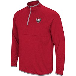 Colosseum Men's New Mexico Lobos Red Rival 1/4 Zip Jacket