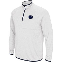 Colosseum Men's Penn State Nittany Lions White Rival 1/4 Zip Jacket
