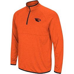 Colosseum Men's Oregon State Beavers Orange Rival 1/4 Zip Jacket