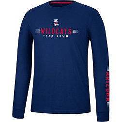 Colosseum Men's Arizona Wildcats Navy Spackler Long Sleeve T-Shirt