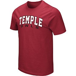 Colosseum Men's Temple Owls Cherry T-Shirt