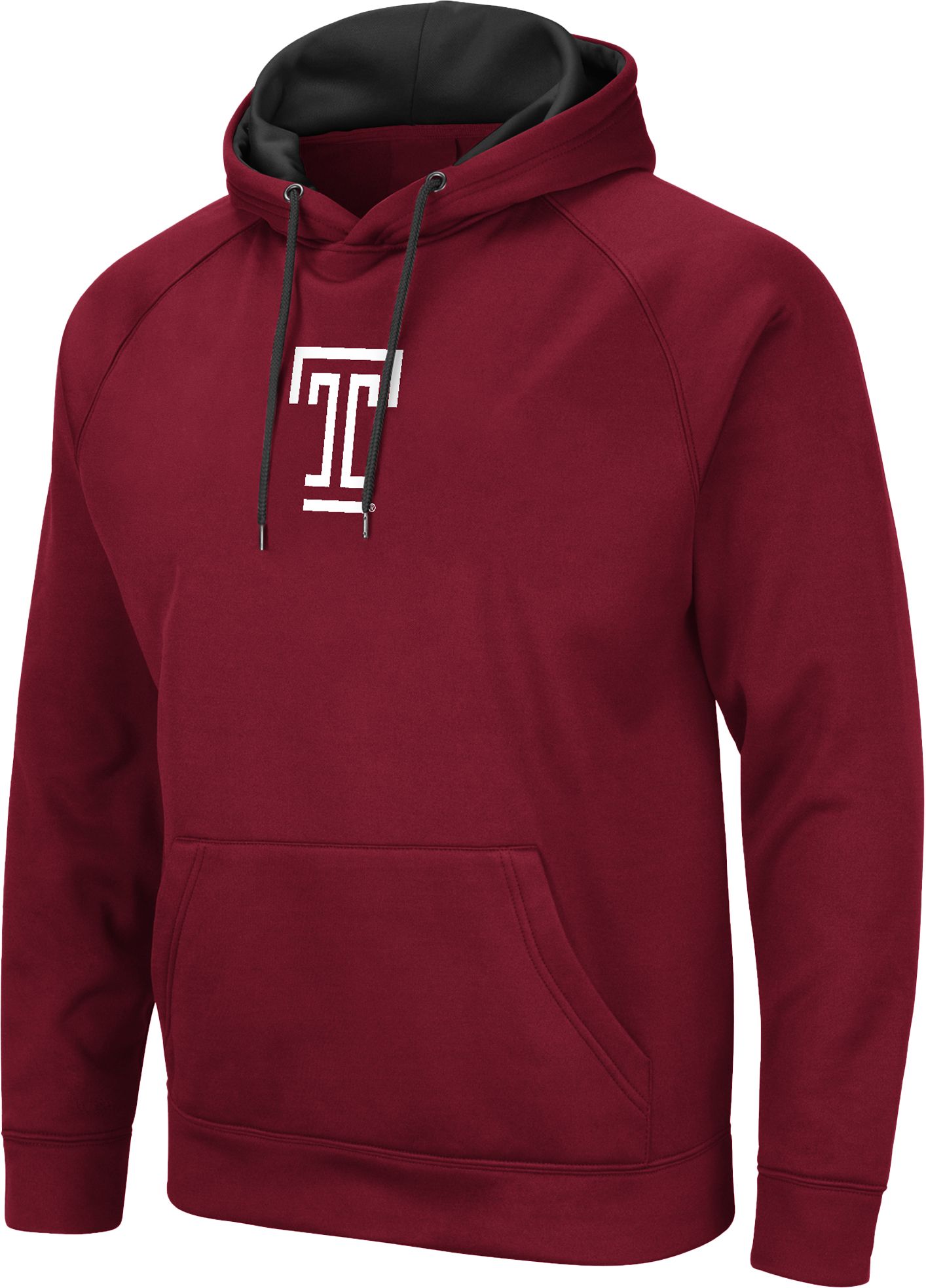Colosseum Men's Temple Owls Maroon Hoodie