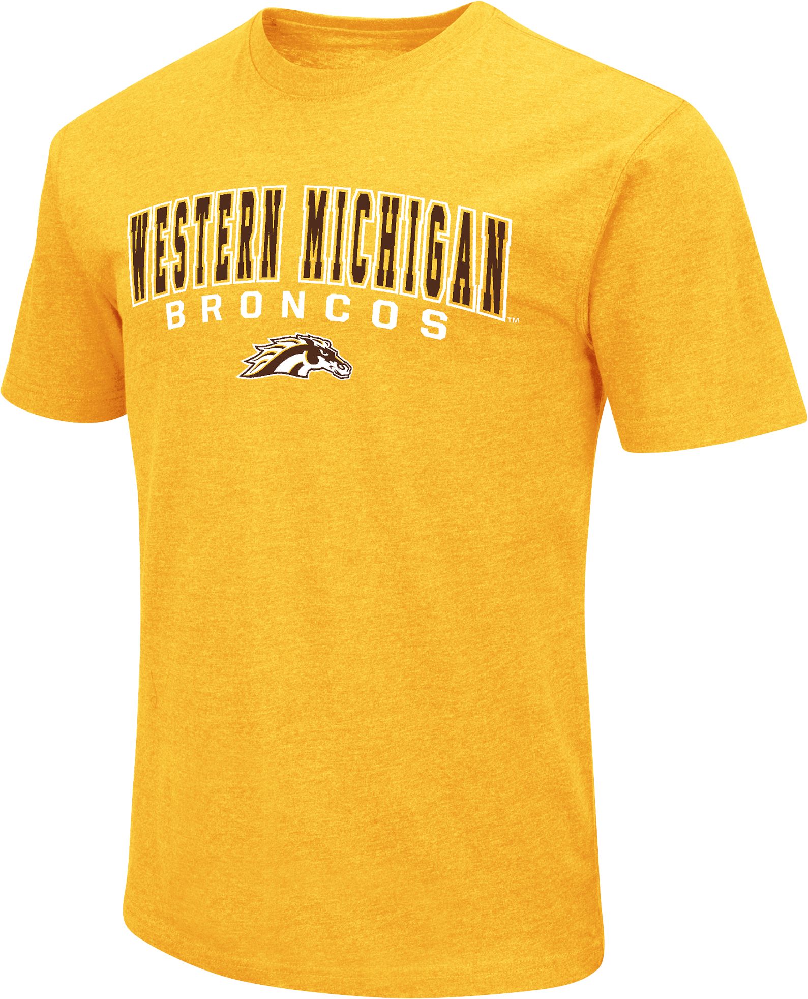 Colosseum Men's Western Michigan Broncos Gold Promo T-Shirt