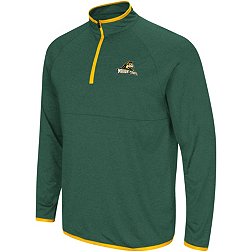 Colosseum Men's Wright State Raiders Green Rival 1/4 Zip Jacket