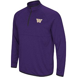 Colosseum Men's Washington Huskies Purple Rival 1/4 Zip Jacket
