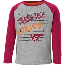Colosseum Toddler Virginia Tech Hokies Gray East End Raglan Longsleeve T-Shirt