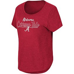 Colosseum Women's Alabama Crimson Tide Crimson Curved Hem T-Shirt