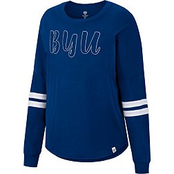 Colosseum Women's BYU Cougars Blue Earth Longsleeve T-Shirt