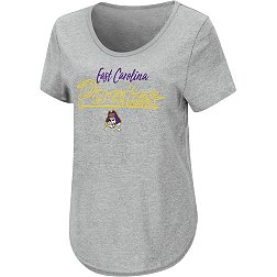 Colosseum Women's East Carolina Pirates Gray Promo T-Shirt