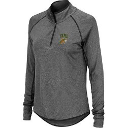 Colosseum Women's Florida A&M Rattlers Charcoal Stingray 1/4 Zip