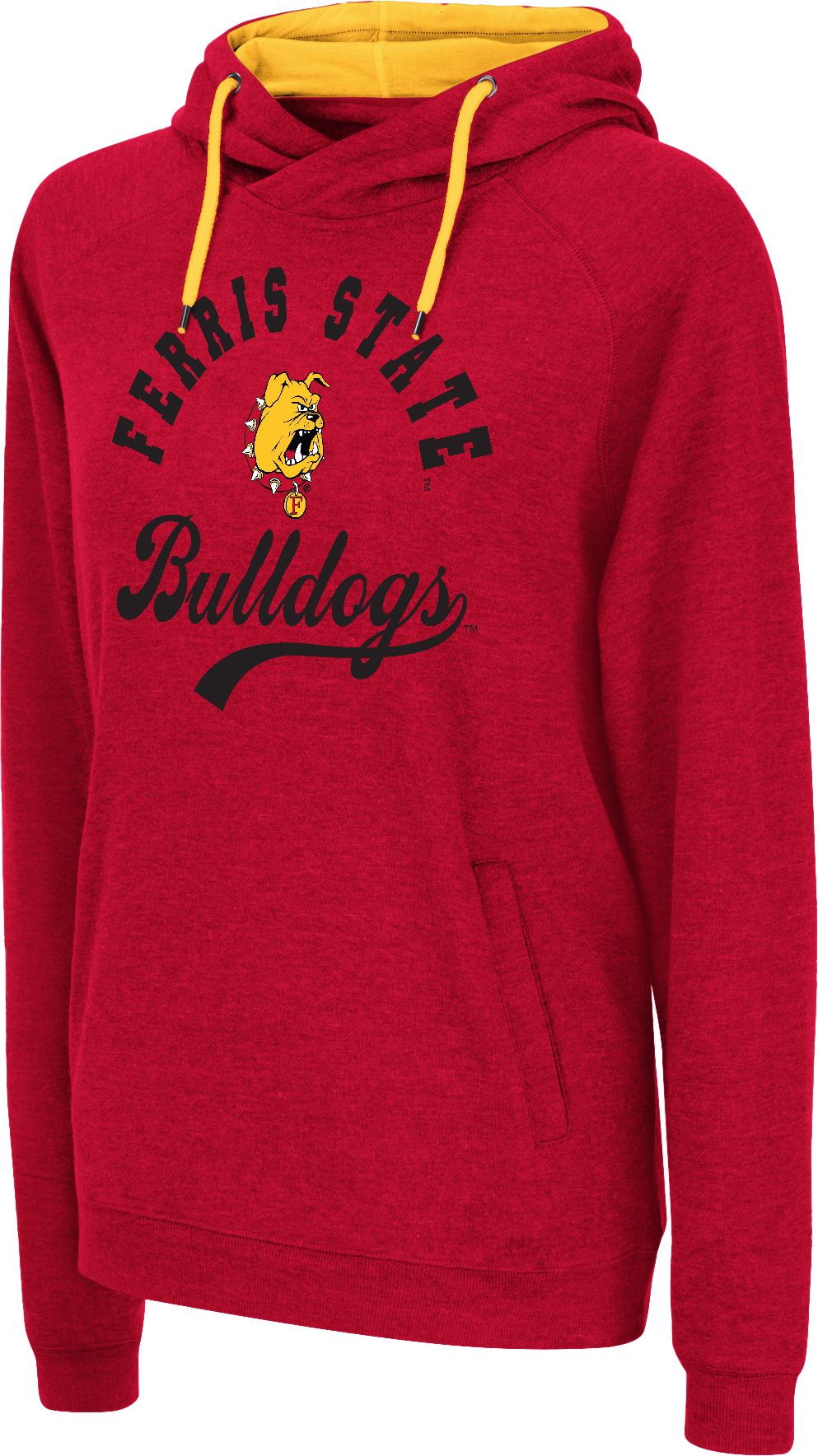 Colosseum Women's Ferris State Bulldogs Red Hoodie