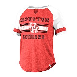 Colosseum Women's Houston Cougars Red Raglan T-Shirt