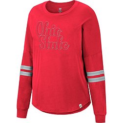 Colosseum Women's Ohio State Buckeyes Scarlet Earth Longsleeve T-Shirt