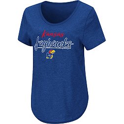Colosseum Women's Kansas Jayhawks Blue Promo T-Shirt