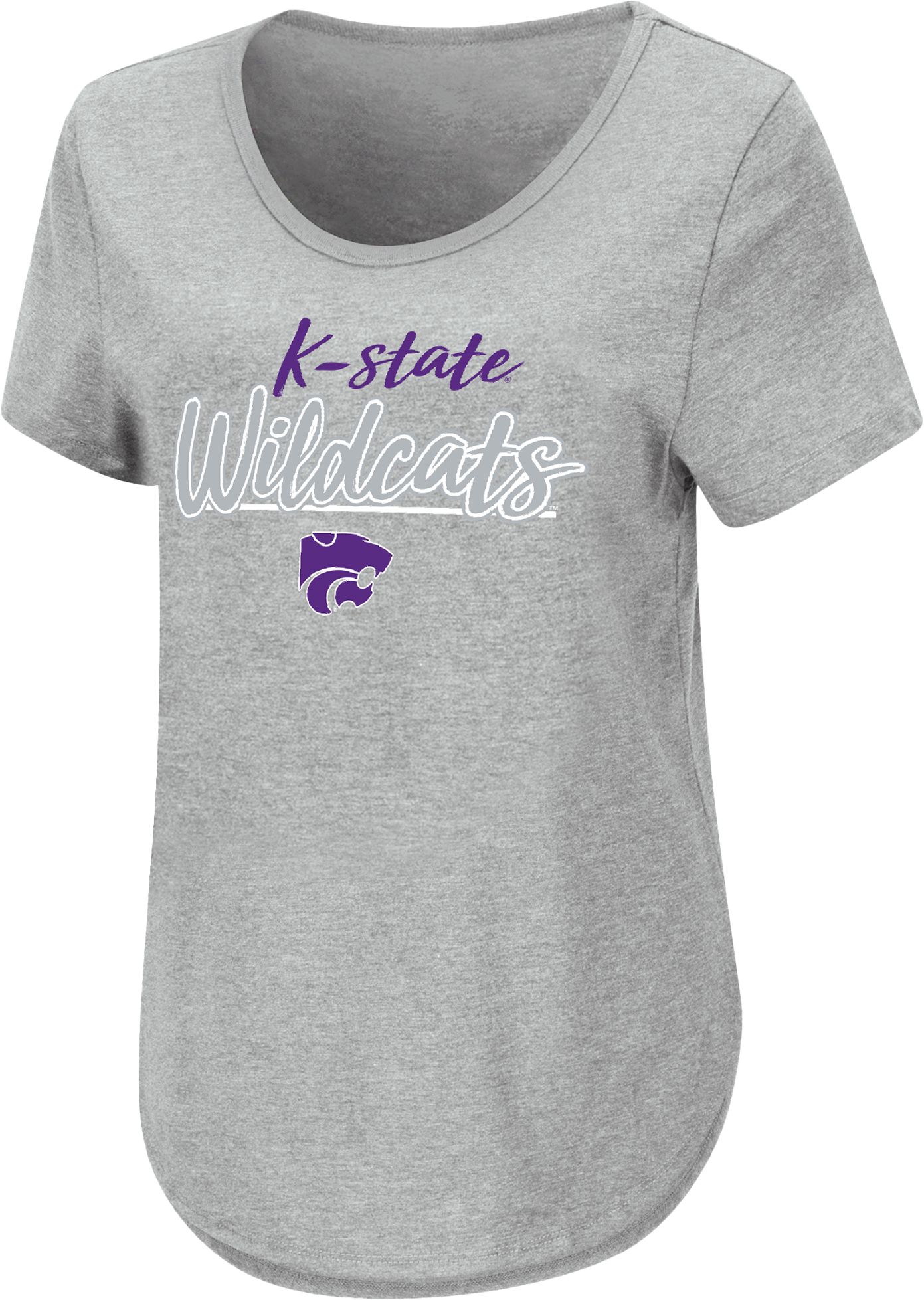Colosseum Women's Kansas State Wildcats Gray Promo T-Shirt
