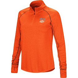 Colosseum Women's Oklahoma State Cowboys Orange Stingray 1/4 Zip Jacket