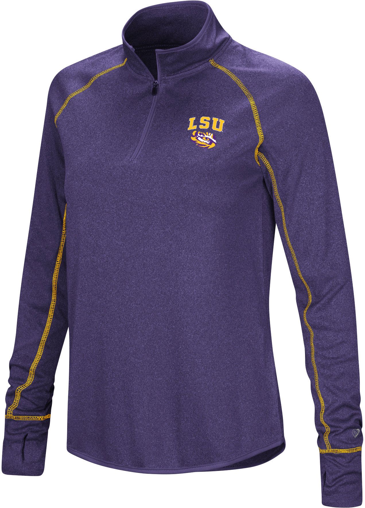 Colosseum Women's LSU Tigers Purple Stingray 1/4 Zip Jacket