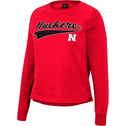 Colosseum Women's Nebraska Cornhuskers Scarlet Already Did Pullover Sweatshirt