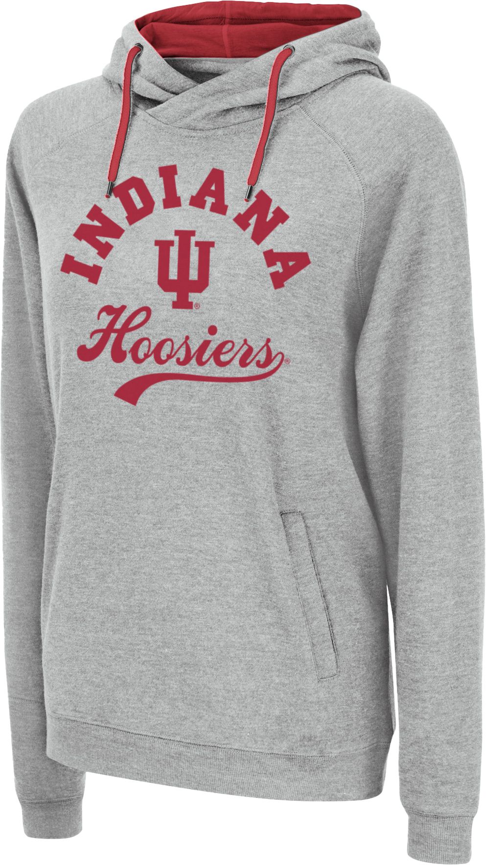 Colosseum Women's Indiana Hoosiers Grey Hoodie