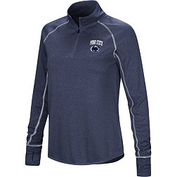 Colosseum Women's Penn State Nittany Lions Blue Stingray 1/4 Zip Jacket