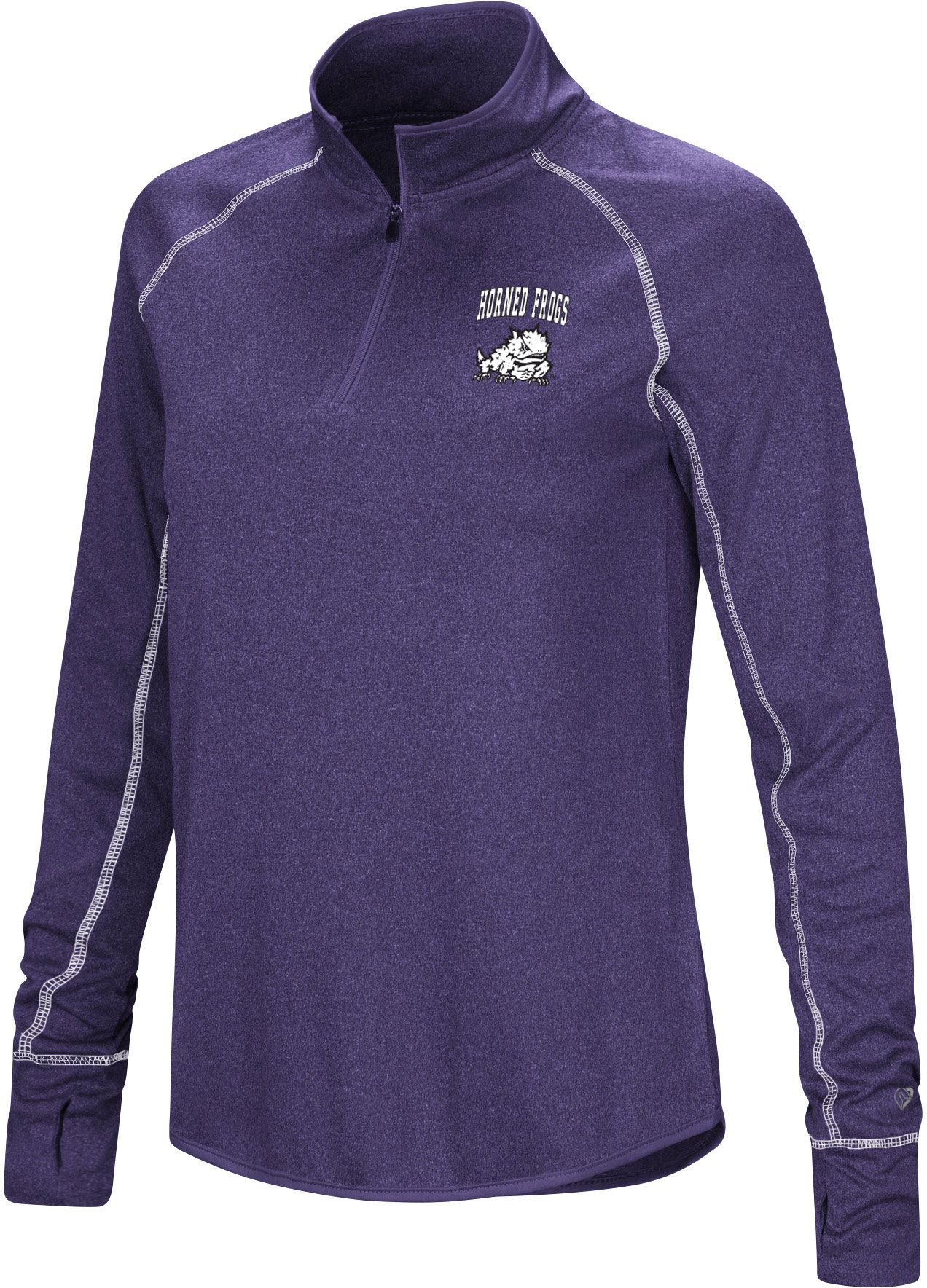 Colosseum Women's TCU Horned Frogs Purple Stingray 1/4 Zip Jacket