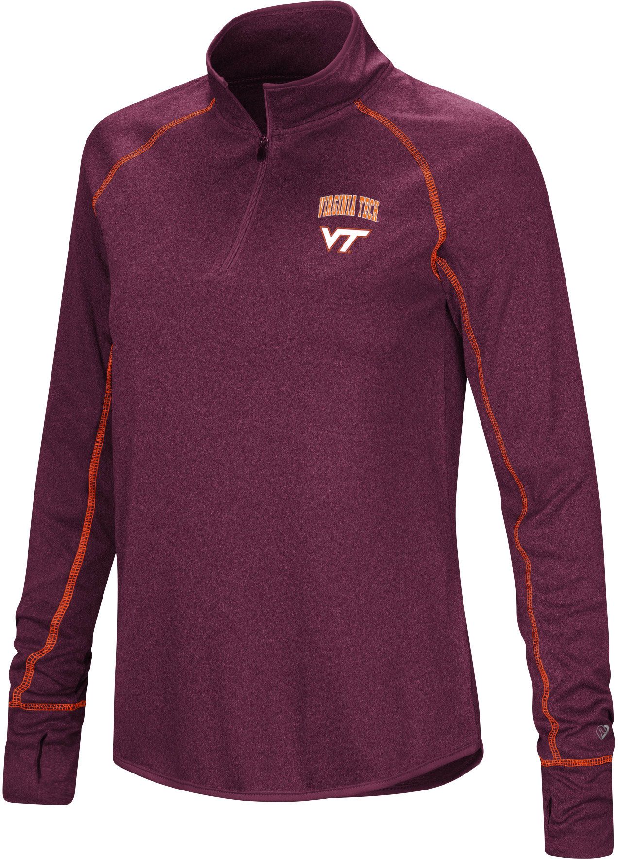 Colosseum Women's Virginia Tech Hokies Maroon Stingray 1/4 Zip Jacket