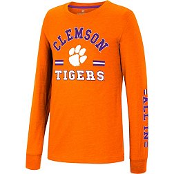 Colosseum Youth Clemson Tigers Orange Roof Top Longsleeve T-Shirt