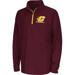 Colosseum Youth Central Michigan Chippewas Maroon Draft 1/4 Zip Jacket