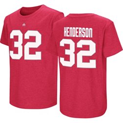 Colosseum Youth Ohio State Buckeyes Scarlet TreVeyon Henderson #32 T-Shirt