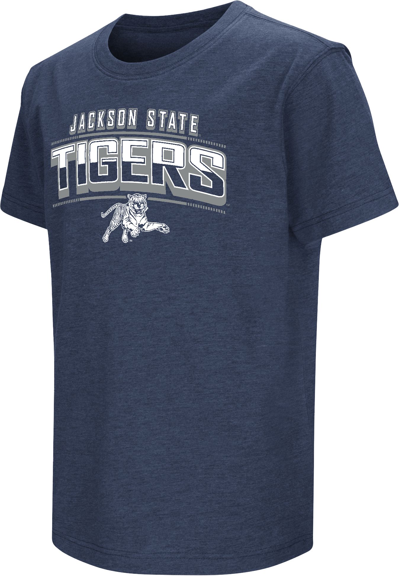 Colosseum Youth Jackson State Tigers Navy Blue Promo T-Shirt