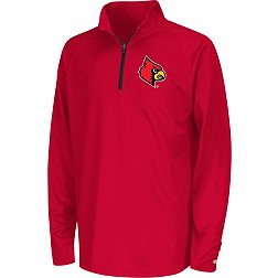 Colosseum Youth Louisville Cardinals Red Draft 1/4 Zip Jacket